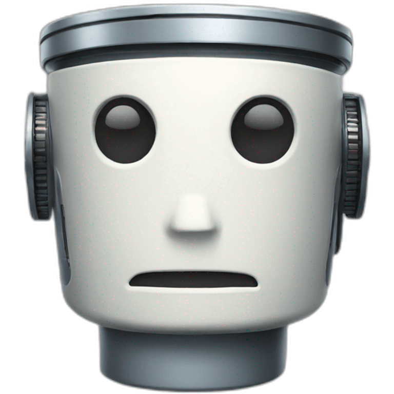 robot cup head like emoji