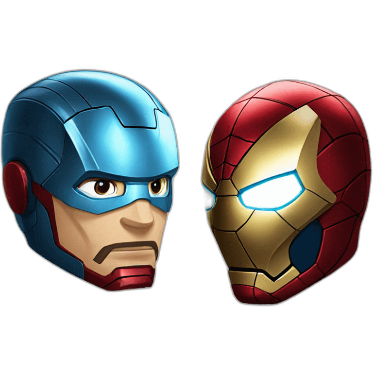 Iron man vs spider Man emoji