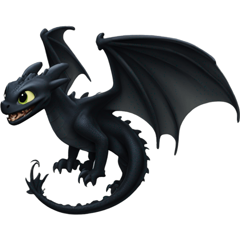 Toothless the dragon  emoji