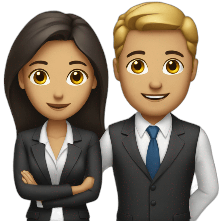 business couple emoji