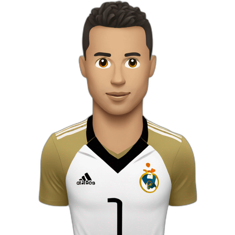 Ronaldo sur un ourse emoji