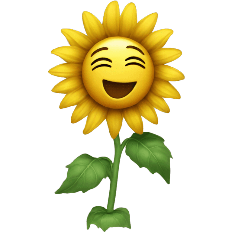 Dancing sunflower  emoji