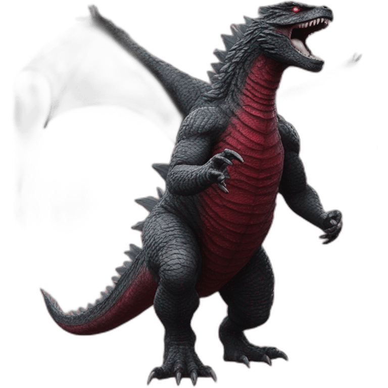 Flying shin godzilla emoji