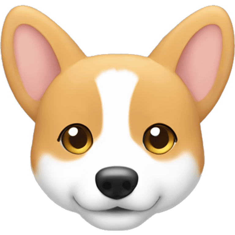 Blushing corgi hiding its face behind its paws, peeking out shyly. Blushing corgi hiding its face behind its paws, peeking out shyly. emoji