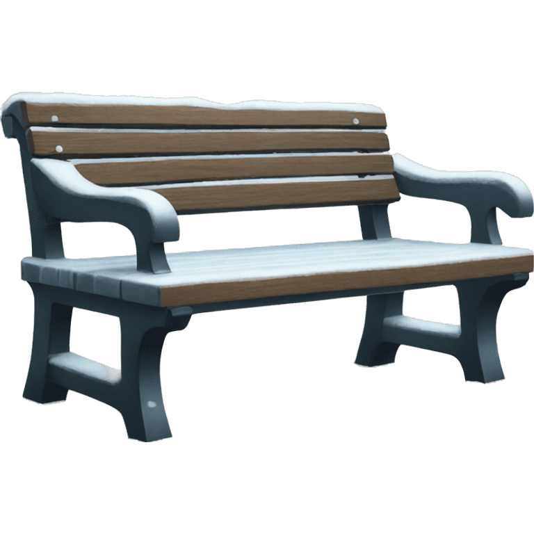 Bench in ice emoji