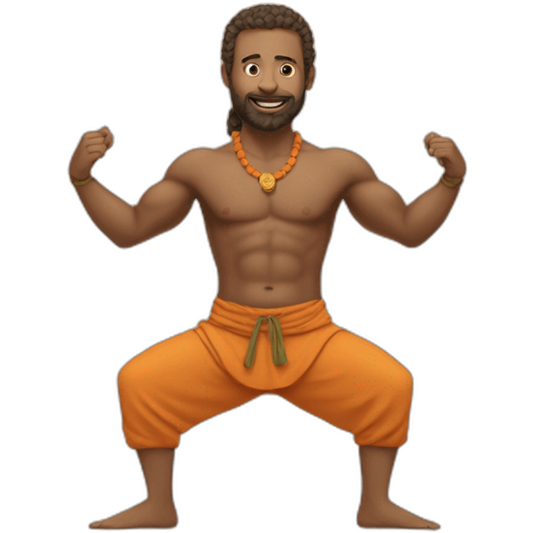 Yogi in trosers emoji