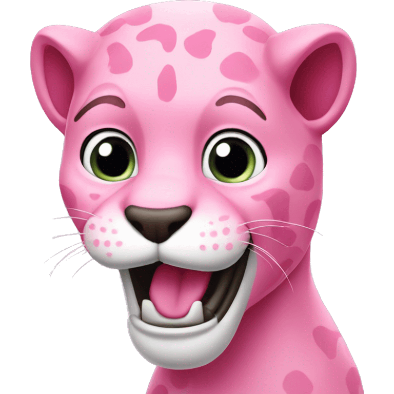 Pink panther yay  emoji