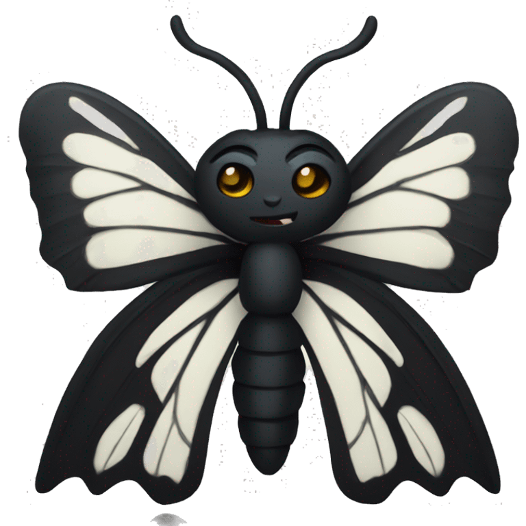 black goth butterfly emoji