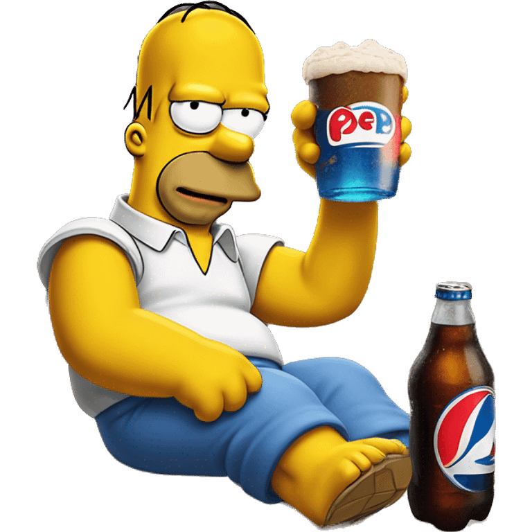 Homer Simpson bois du Pepsi emoji