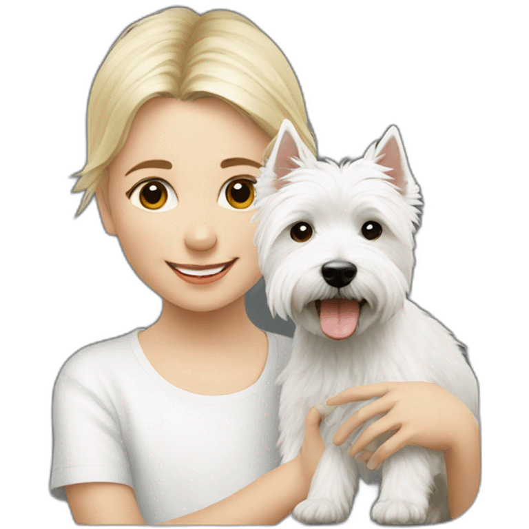 westie with a child emoji