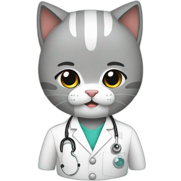 a cat doctor emoji