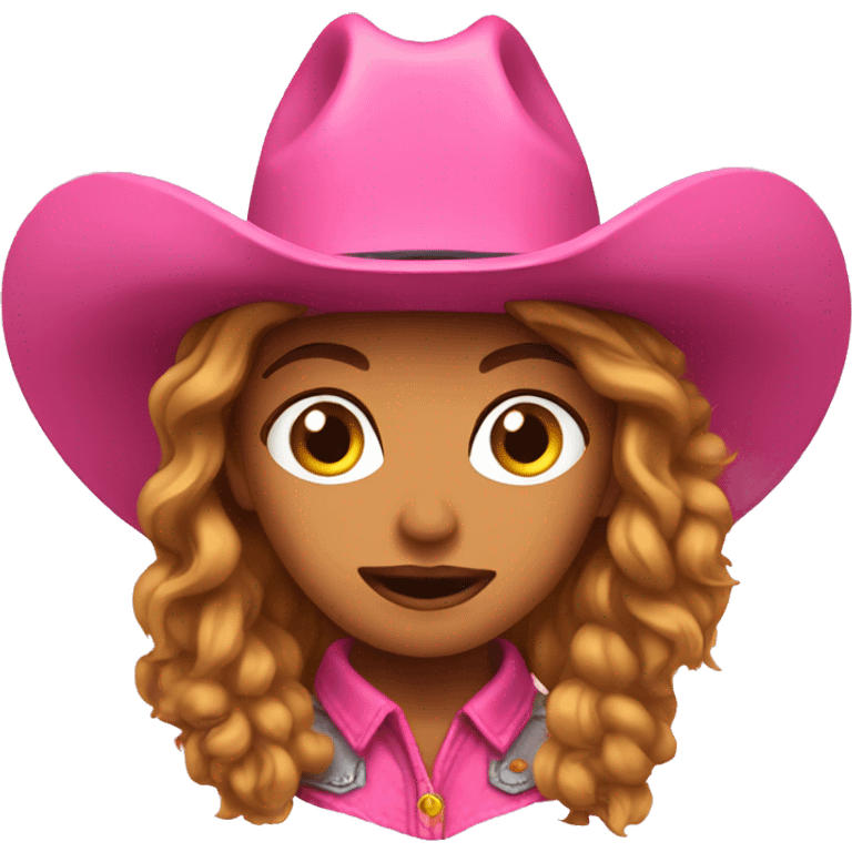 Pink cowgirl  emoji