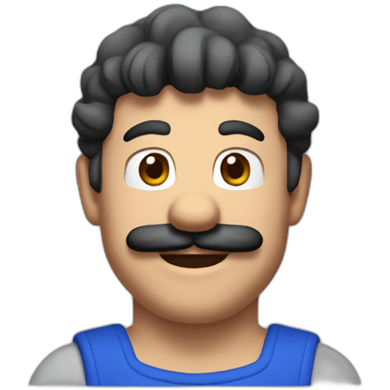 Mario without mustache emoji