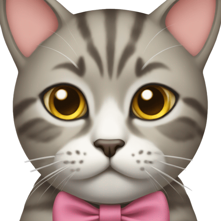 cat with a bow emoji