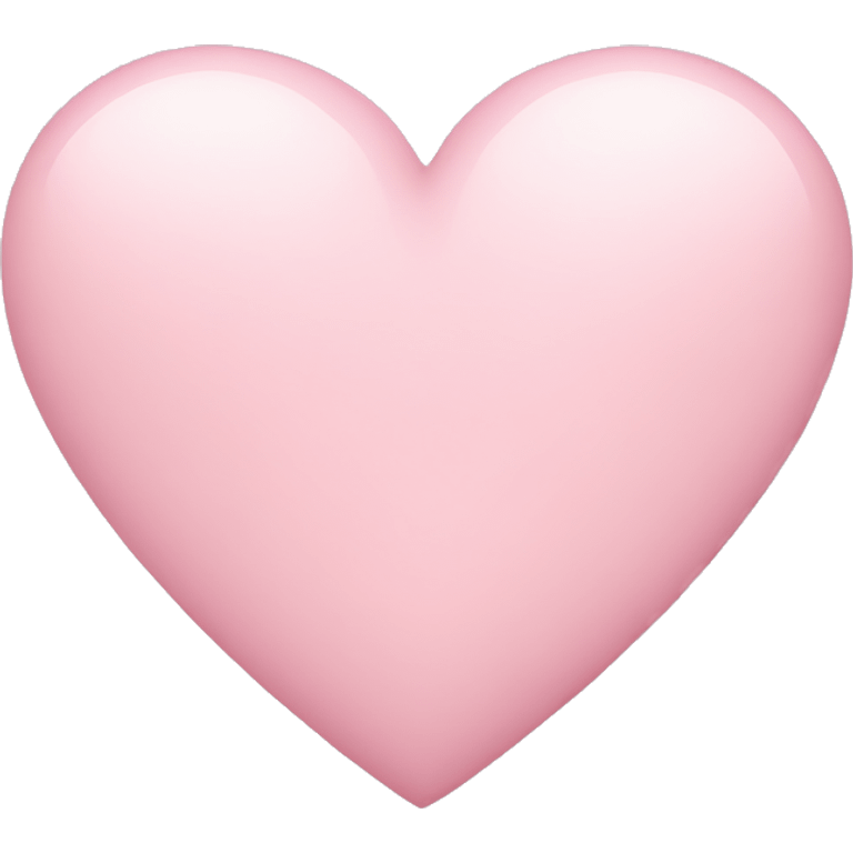 Light pink pastel heart emoji