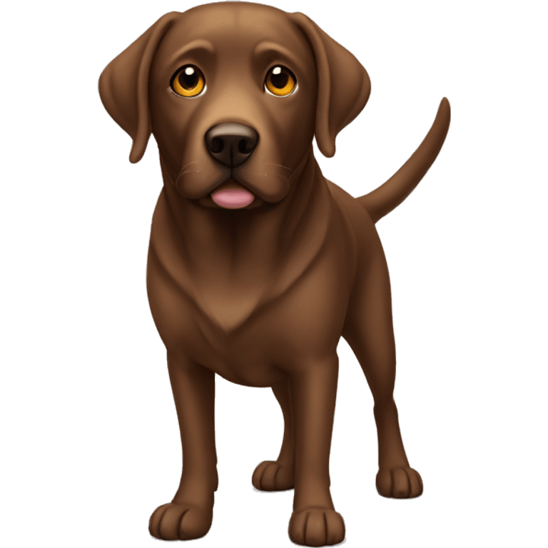 Brown lab dog emoji