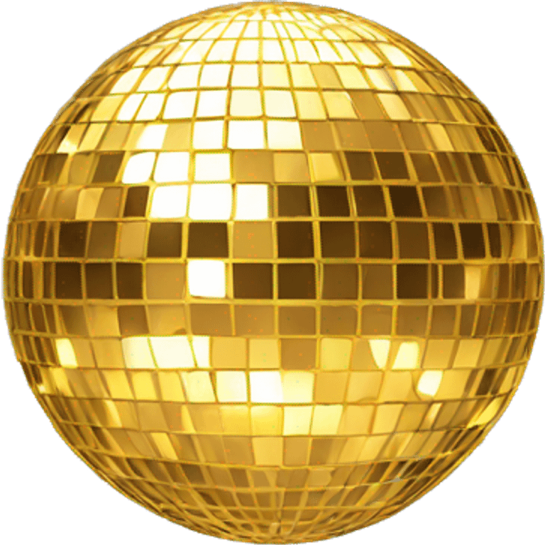 gold disco ball emoji