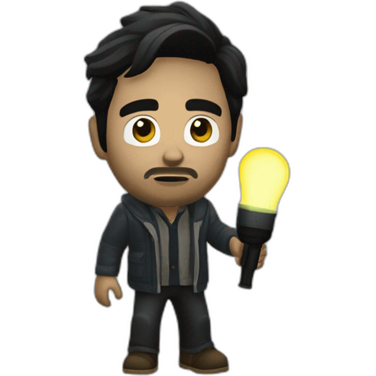 alan wake with flashlight emoji