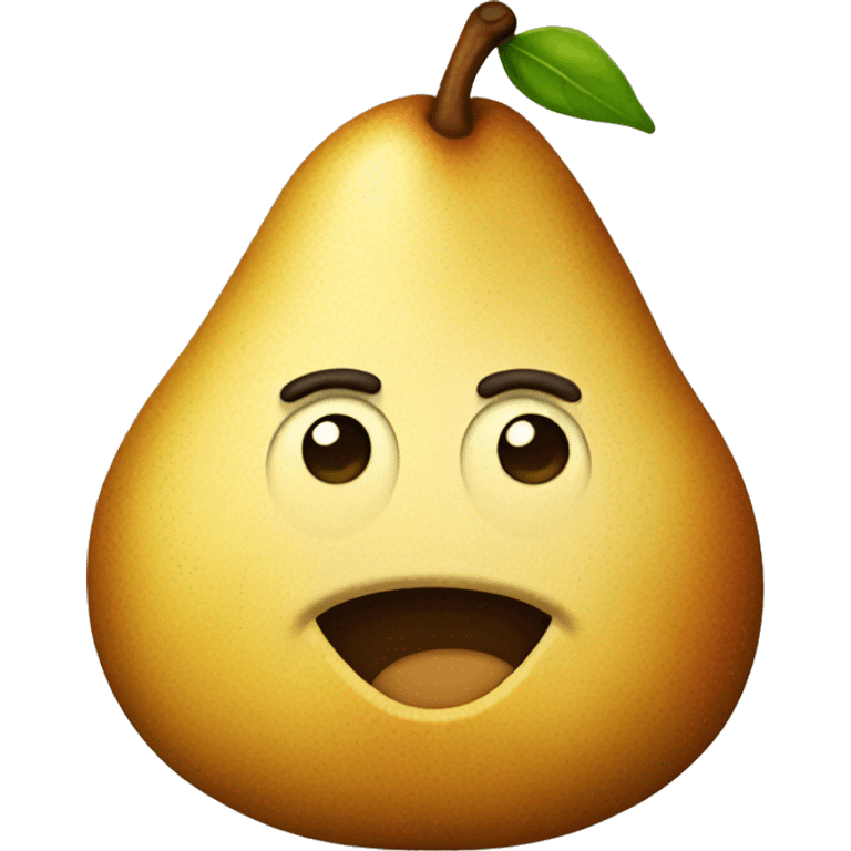 Baked pear emoji