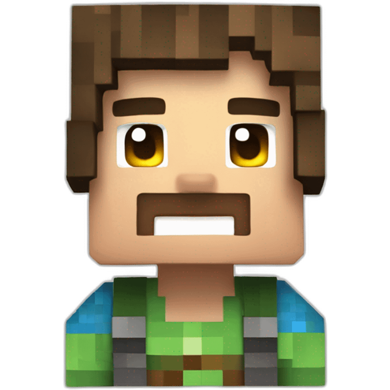 Minecraft steve emoji