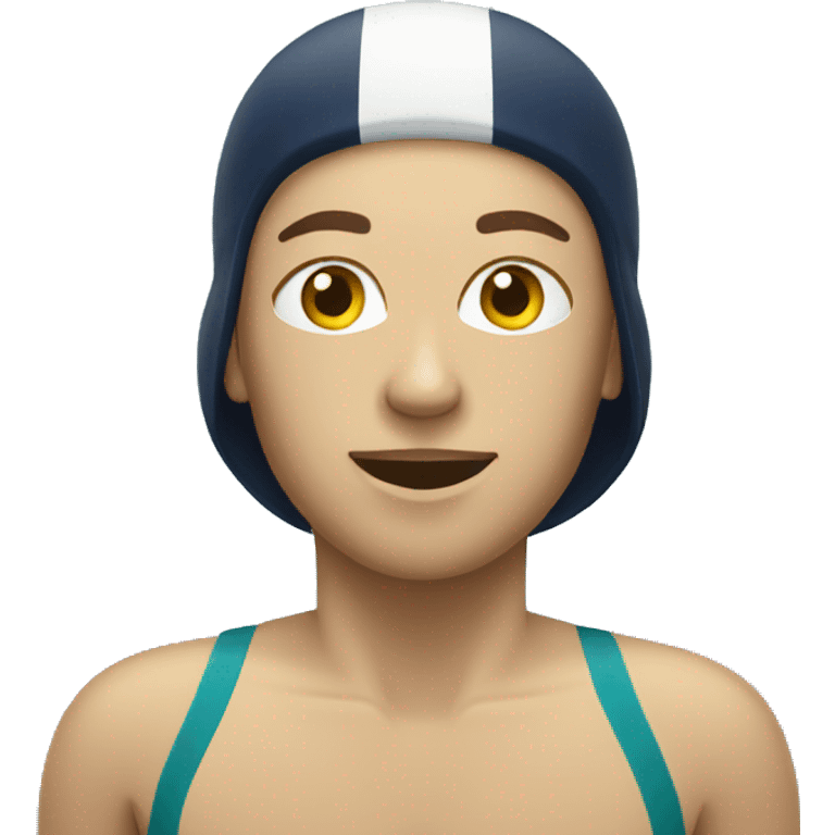 Professional swimmer swimming in race emoji