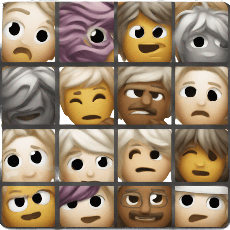 3 x 3 bingo emoji