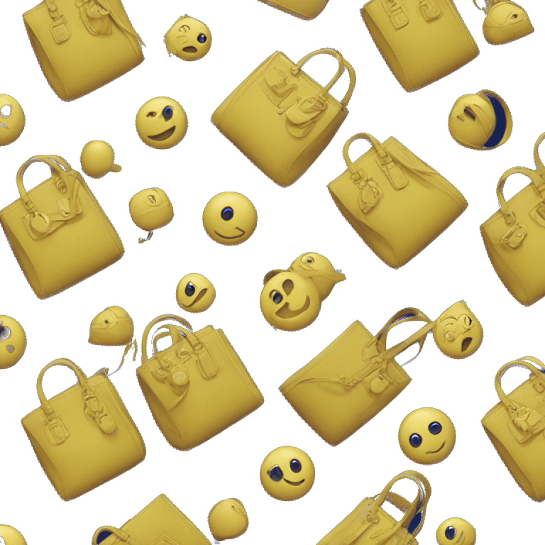 Dior bag navy emoji