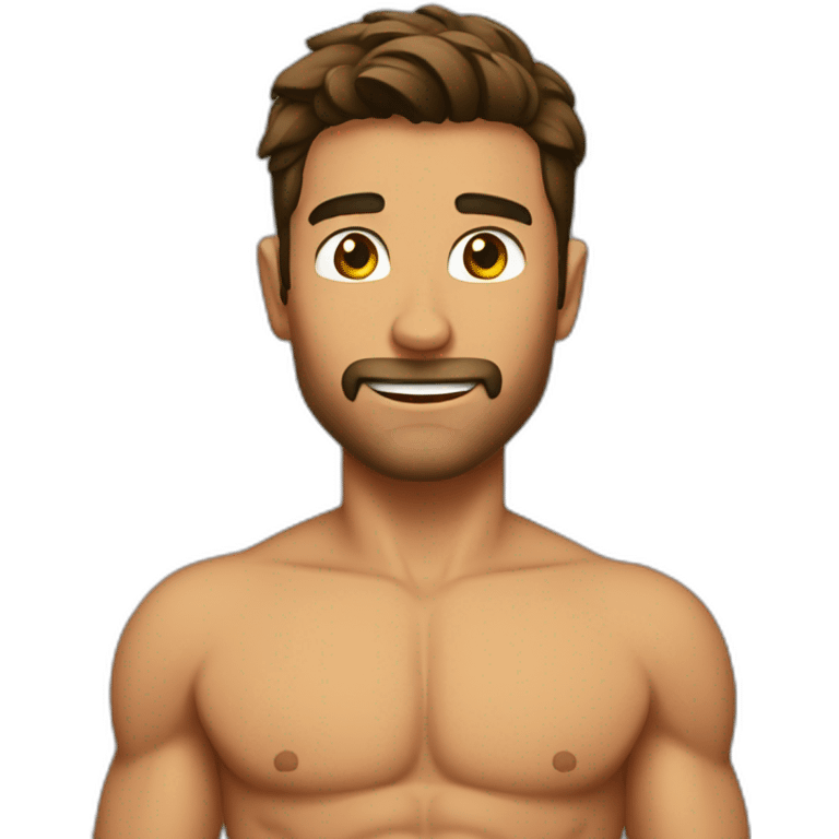 handsome guy abs emoji