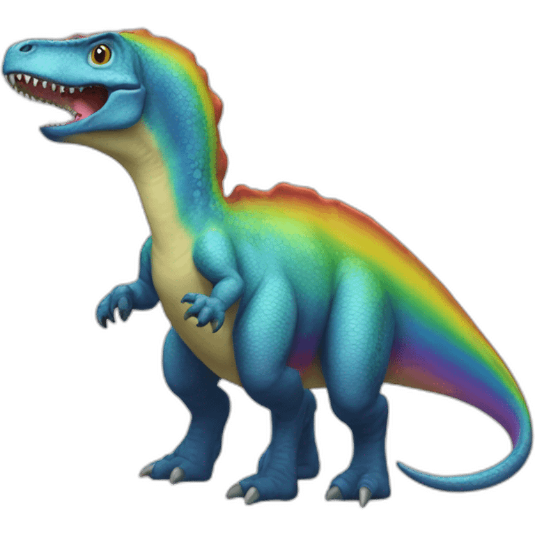 tiranosaur rainbow emoji