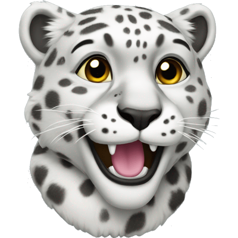 snow leopard  emoji