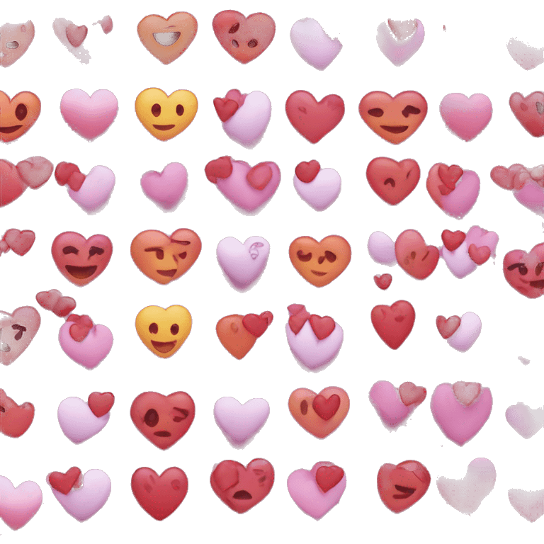 100 cute hearts emoji