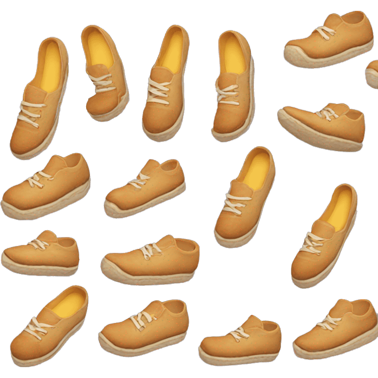 Shoes with burritos on them emoji