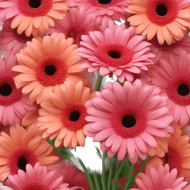 6 gerbera bouquet  emoji