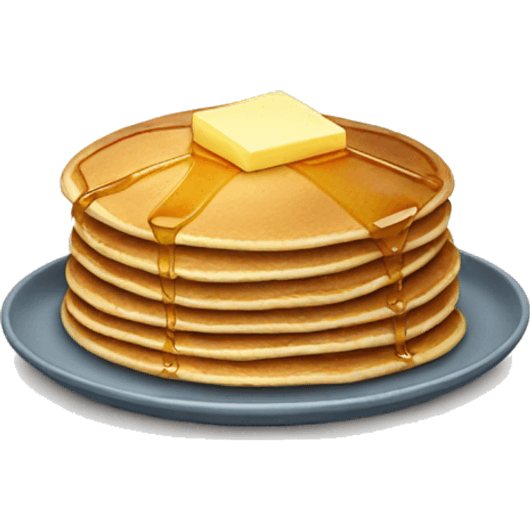 Pancakes with butter and syrup  emoji