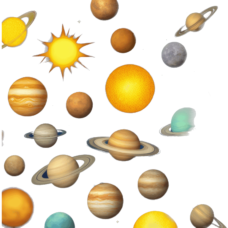 Solar system emoji