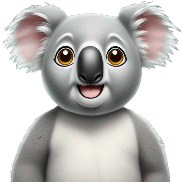 Koala bear with googly eyes emoji