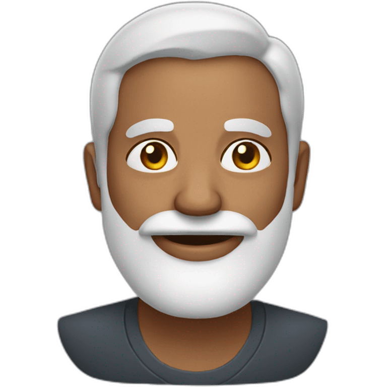 mature indian man with white beard emoji