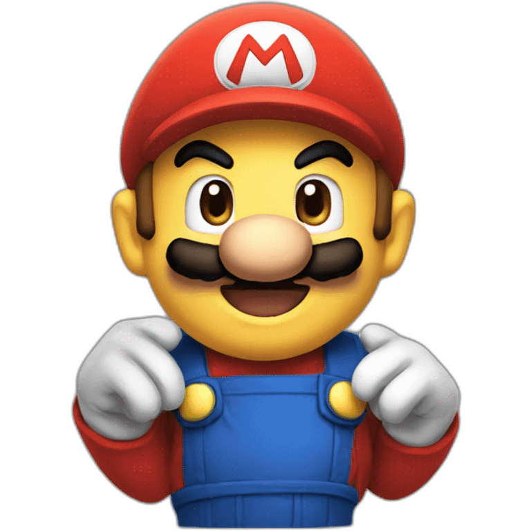 Mario play pokemon emoji