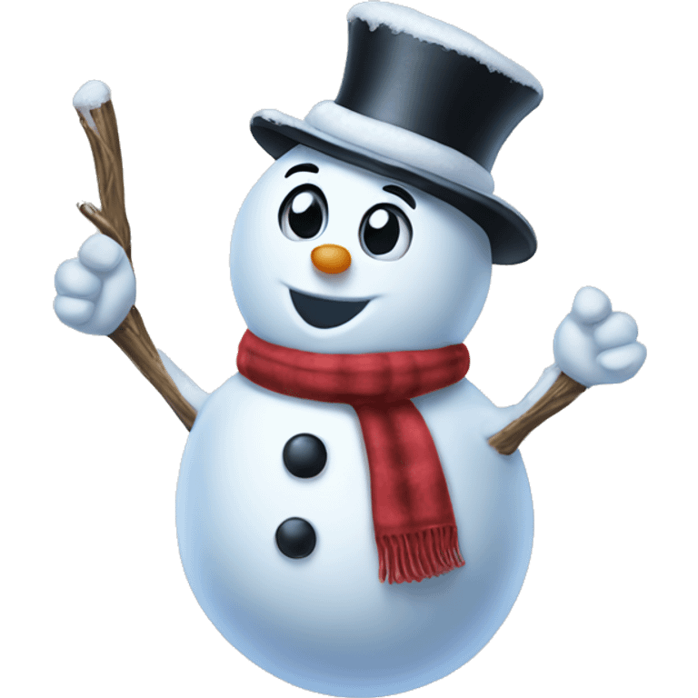 Frosty the snowman emoji