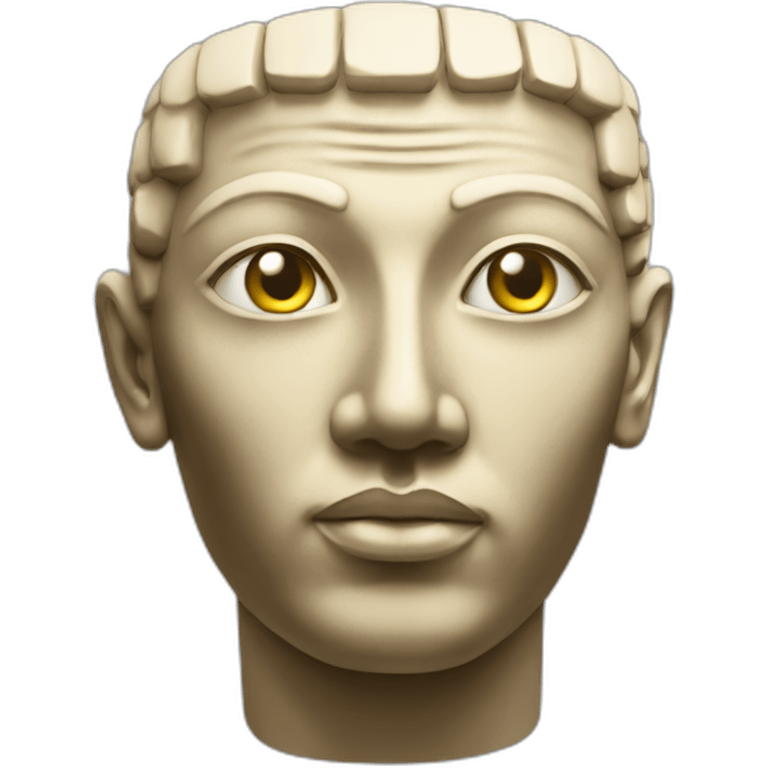 Face of God Ptah statue emoji