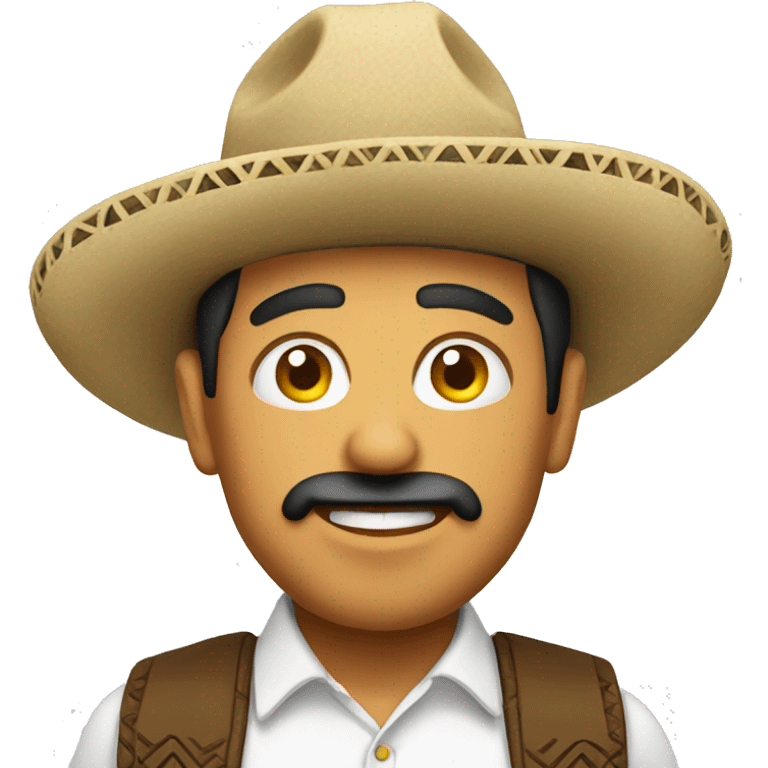 mexican man with a mexican ha emoji