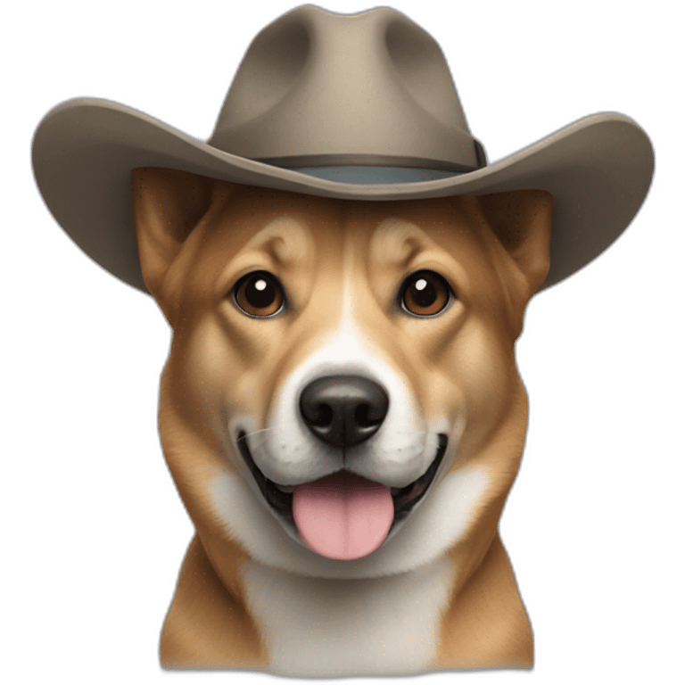 Chien avec chapeau  emoji