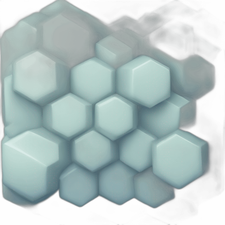 hexagonal crystalline cobalt emoji