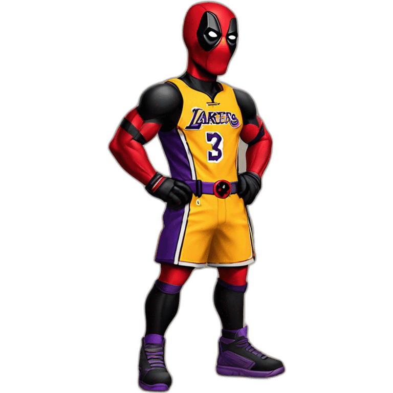 deadpool with lakers jersey emoji