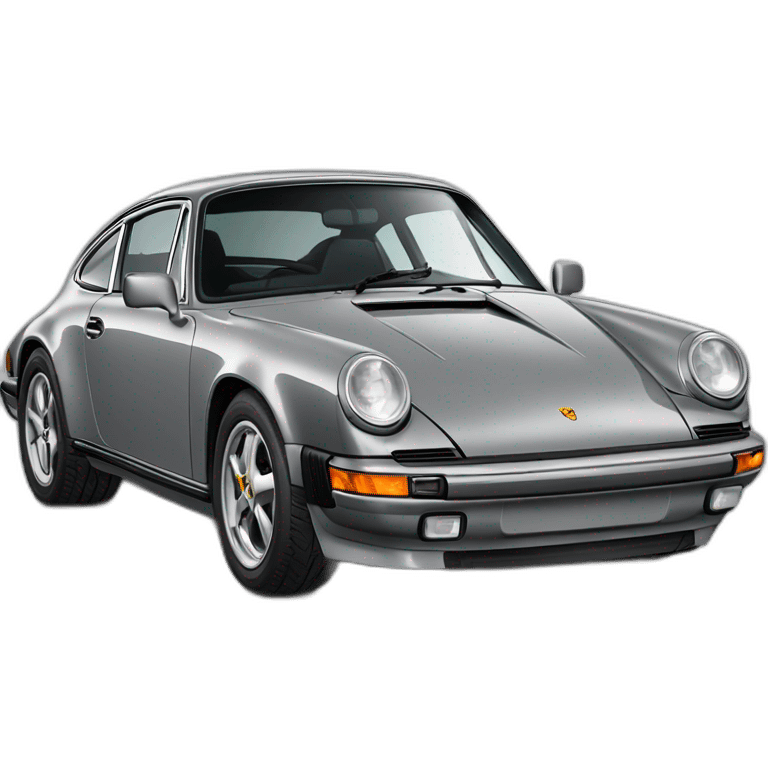 porsch 911 grey carrera emoji