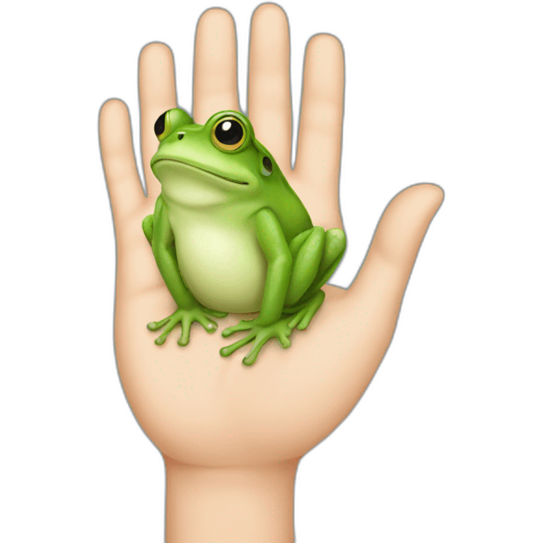 Frog Ok Hand emoji