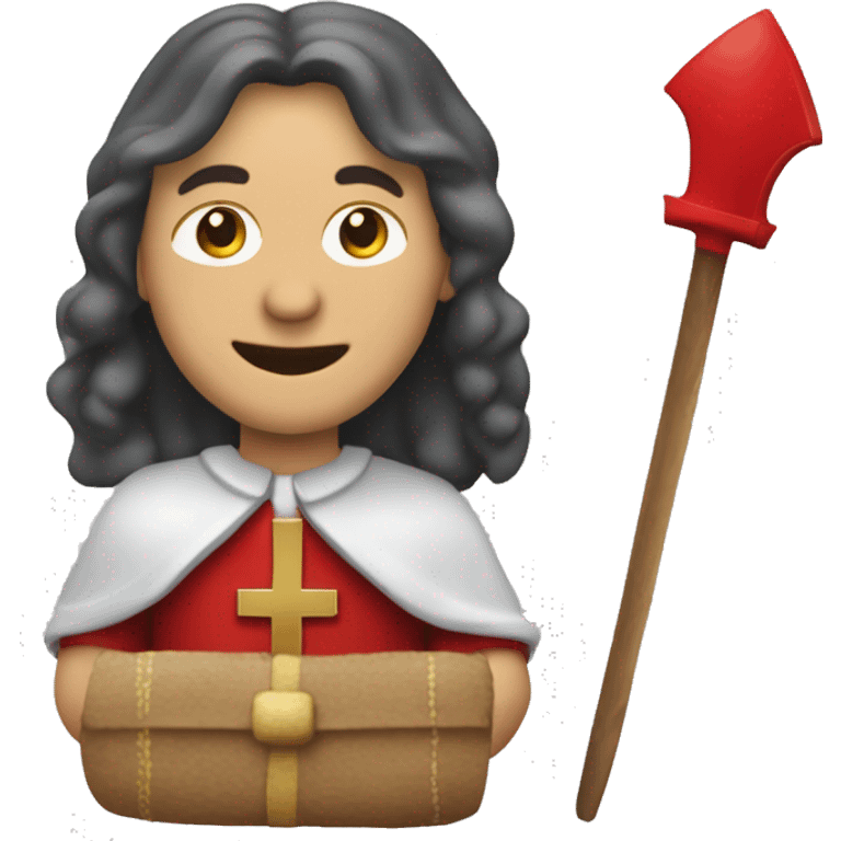 Bisschop Sint Nicolaas grote rode mijter emoji