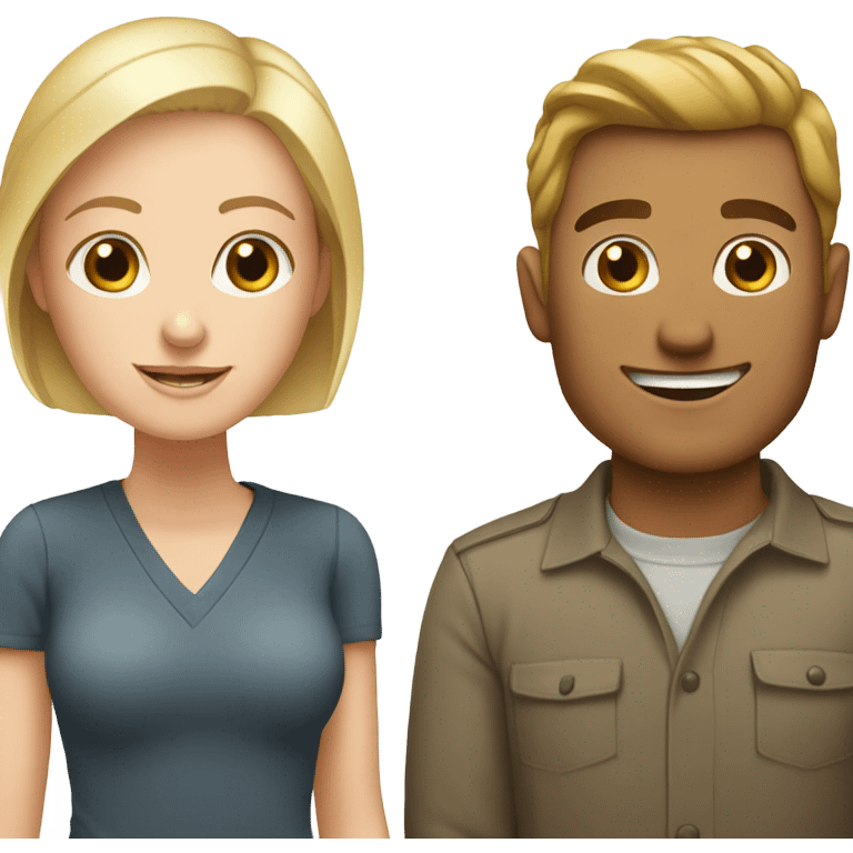 relationship between a white man and a white woman emoji