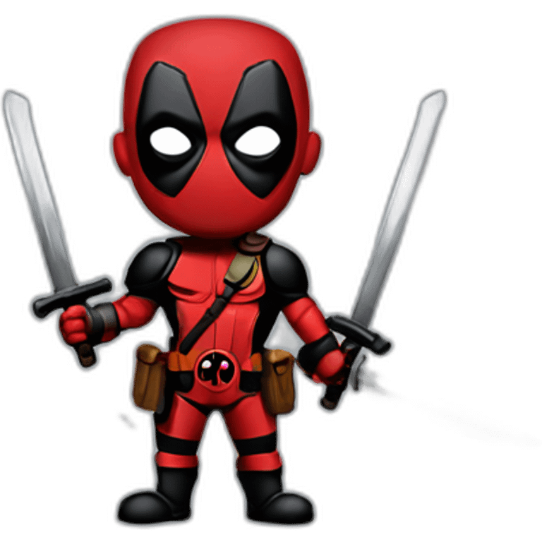 deadpool with swords emoji