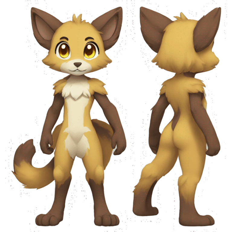 Anthro FurSona Fakemon Full Body emoji